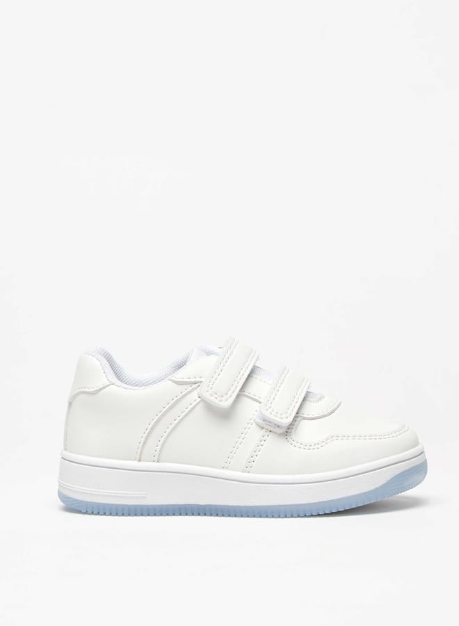 Barefeet Boys Solid Sneakers with Hook and Loop Closure - Image 3