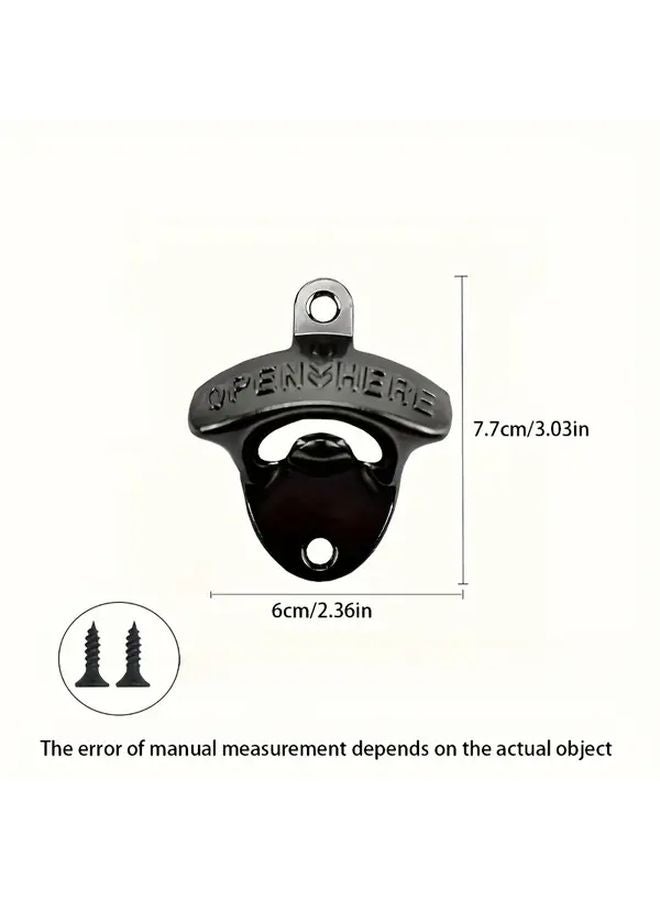 فتاحة زجاجات البيرة من سبيكة الزنك الثقيلة البرونزية مثبتة على الحائط بتشطيب ريفي - Image 3