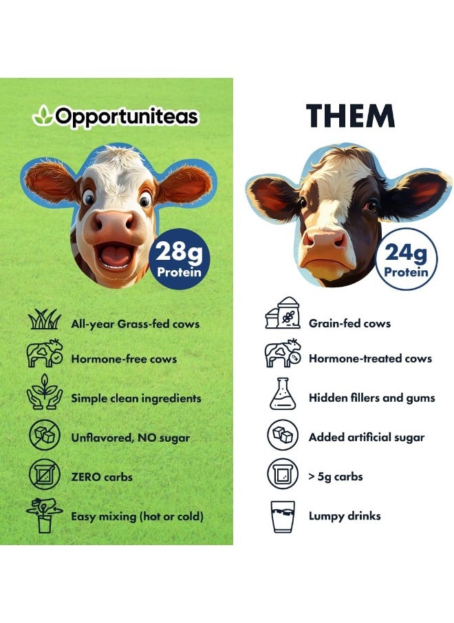 Opportuniteas Grass Fed Whey Protein Powder Isolate Natural, Unflavored, Easy To Mix Non Gmo And Gluten Free 0.5Kg (454 Grammes)  - Image 5