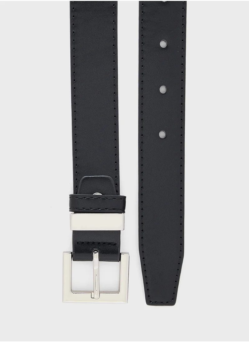 جينجر Ladies Belt With Silver Buckle