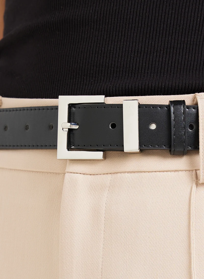 Ginger Ladies Belt With Silver Buckle