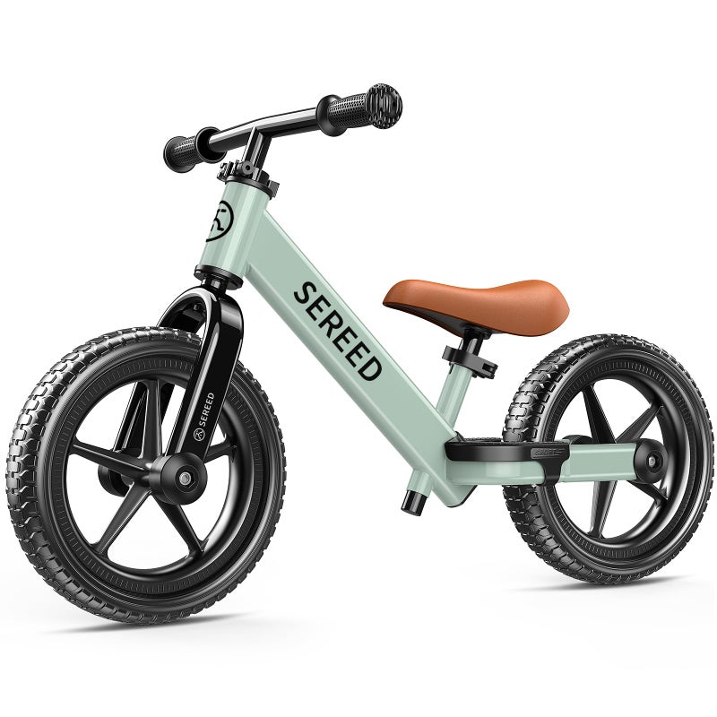 SEREED Toddler Balance Bike 2 Year Old, No Pedal Kids Bicycle Toys for 2-5 Years Old, Tool-Free Adjustment, Customize Plate with Stickers, Gift for 2-3 Boys Girls (Mint Green) - Image 1