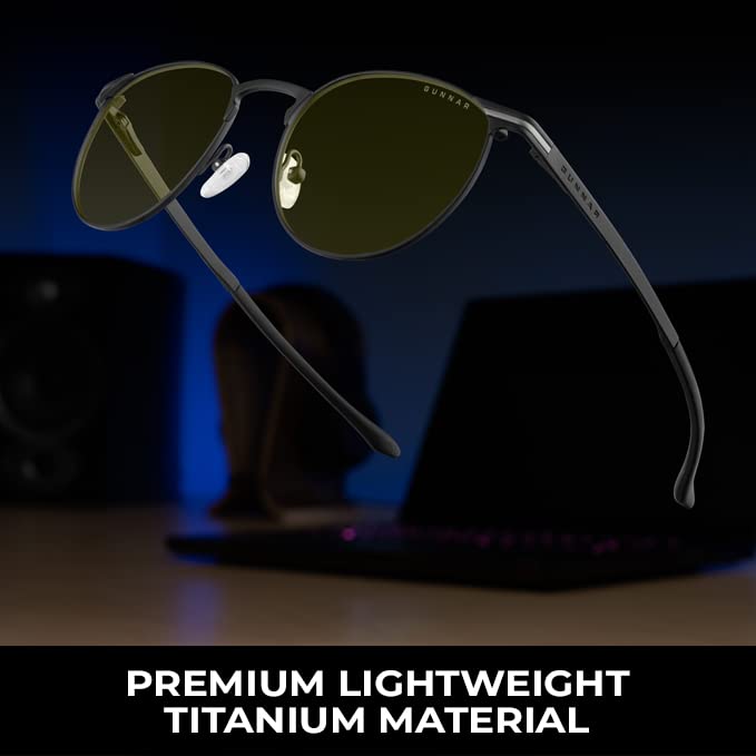 Gunnar - Premium Gaming and Computer Glasses - Blocks 65% Blue Light - Mateo, Onyx, Amber Tint - Image 3