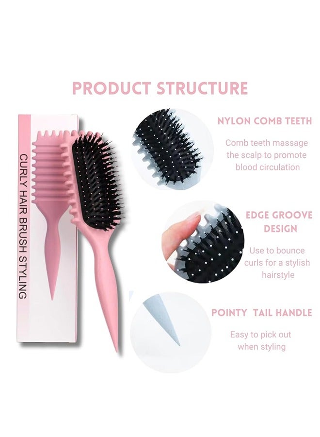 Generic Curly Hair Brush Defining, Curly Hair Brush FOR girls, Curl Define Styling Brush for Curly Hair,Shaping and Styling  - Image 3