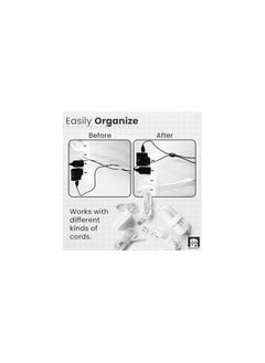 Home Smart Home Smart 50 PCS Reusable Fastening Cable Ties, Microfiber Cloth 6-Inch Hook and Loop Cord (Black)  - Image 4