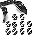 Omnful Eyeglass Nose Pads 35mm Thickness Adhesive Anti Slip Glasses Nose Grips with Air Bag for Sunglasses Eyeglasses Reading Glasses 10 Pairs Black - Image 1