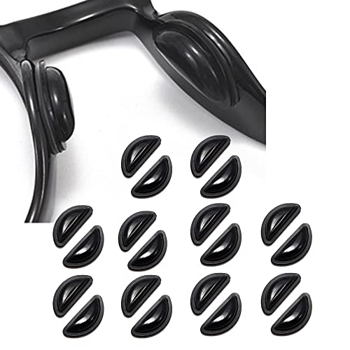 Omnful Eyeglass Nose Pads 35mm Thickness Adhesive Anti Slip Glasses Nose Grips with Air Bag for Sunglasses Eyeglasses Reading Glasses 10 Pairs Black - Image 2