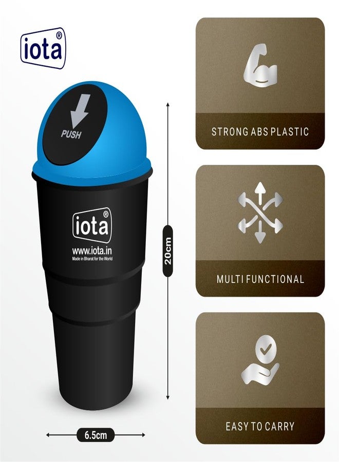 iota Car Dustbin | Portable Trash Bin for Car | Home & Office Bin | Multicolour car bin Pack of-4 mini trash bin - Image 2