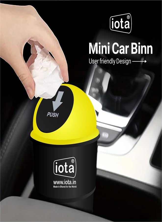 iota Car Dustbin | Portable Trash Bin for Car | Home & Office Bin | Multicolour car bin Pack of-4 mini trash bin - Image 3