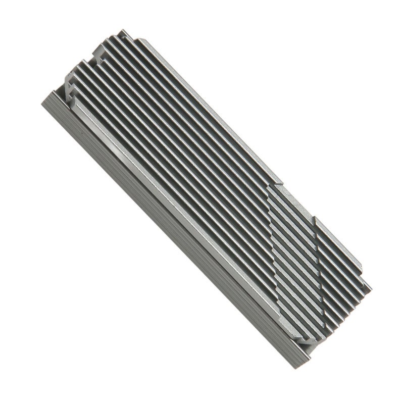 مبرد M.2 NVMe: حجم 2280، سبائك الألومنيوم الفضية، تبديد حراري ثنائي الجانب - 3 وسادات سيليكون حرارية، مبرد أقراص محمولة الحالة (SSD) سهل التركيب لأجهزة الكمبيوتر المكتبية - Image 5