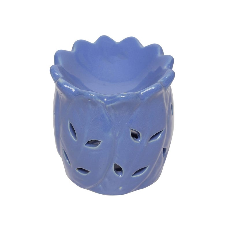 CEC TLight Candle Lotus Shape Diffuser with 1 10 ml Aroma Oil Fragrance English Lavender 1 Tea Light Candle Purple  - Image 5