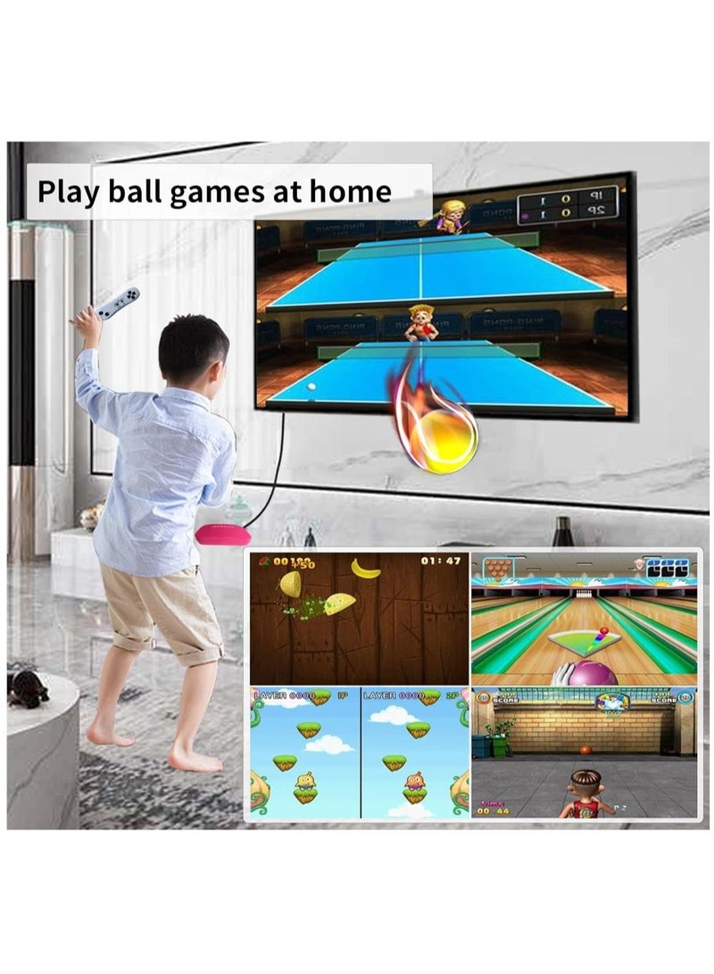 TV Game Console Built In 883 Games, Handheld Retro Video Game Machine With 2.4G Wireless Gamepad Somatosensory Control, HDMI USB Plug And Play, Home Interactive& Puzzle Games, Red  - Image 3