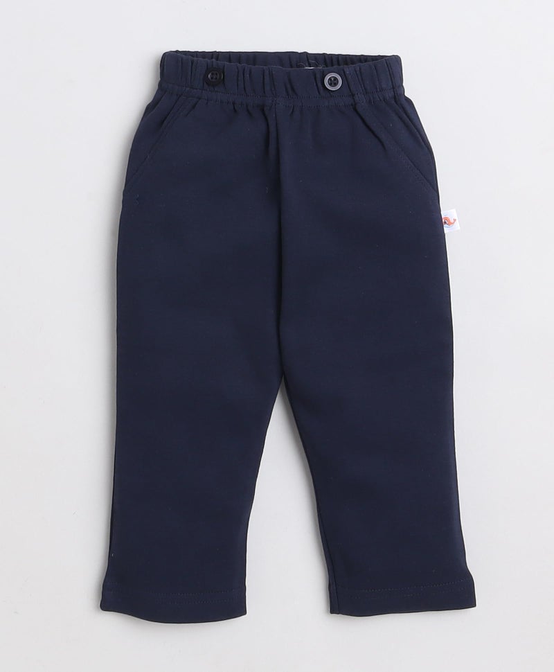 BUMZEE Navy & White Boys Full Sleeves Shirt Pant Set With Suspender & Cap Age - 2-3 Years (Peb8583F-nbl.wht) - Image 5