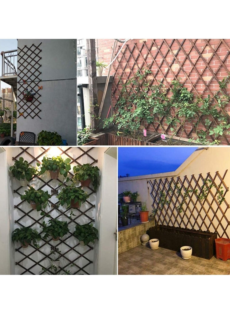 لينجوي سياج خشبي أبيض 115x105 سم 8 قطع  - Image 1