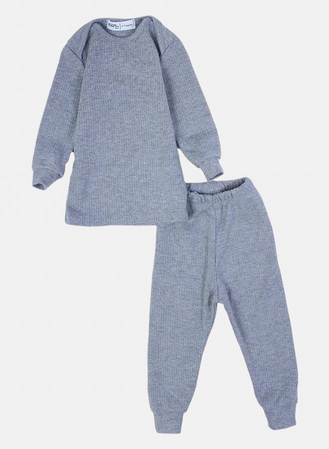 اوركيدز طقم دفايه بأكمام طويلة للأطفال الرضع – رمادي - Image 1