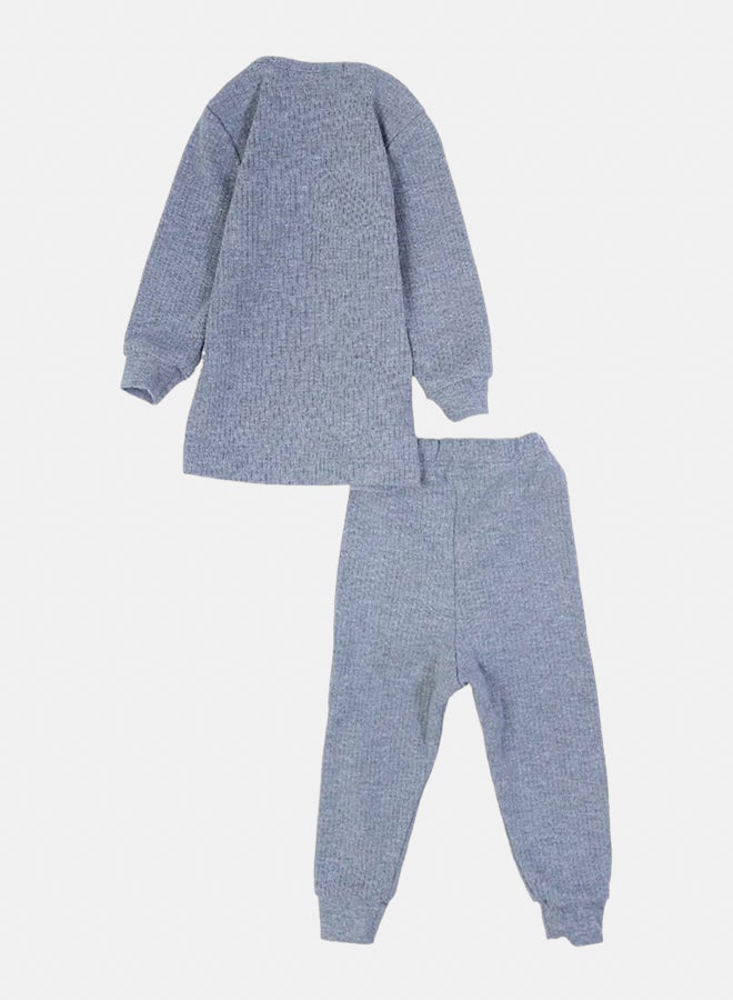 اوركيدز طقم دفايه بأكمام طويلة للأطفال الرضع – رمادي - Image 2