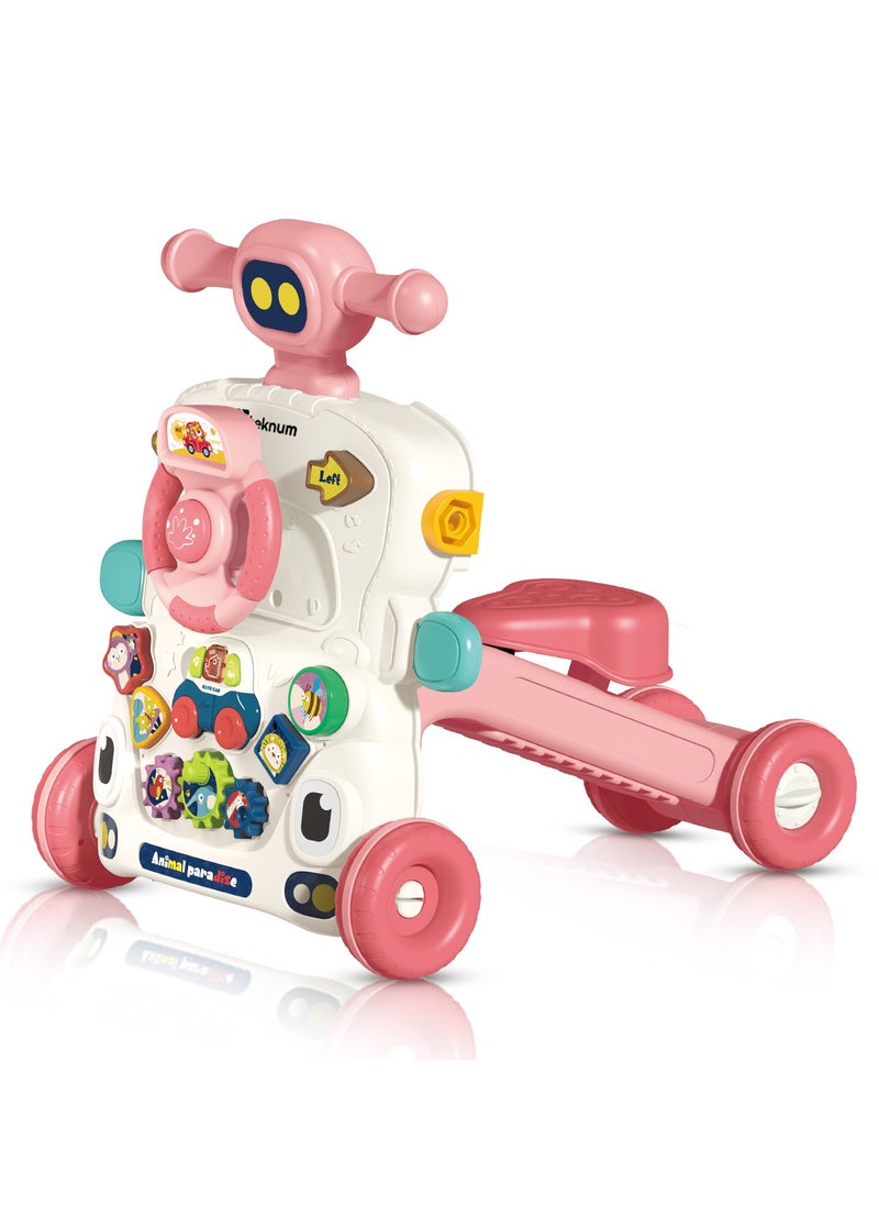 5 in 1 Baby Walker, Learning Table Mode, Game Panel Mode, Scooter Mode, Roller Coaster Mode With Musical keyboard - Pink - pzsku/Z6087B984370FB84D896AZ/45/_/1703315325/1a7e85aa-2502-4fa3-a5e1-959dbe2a318d