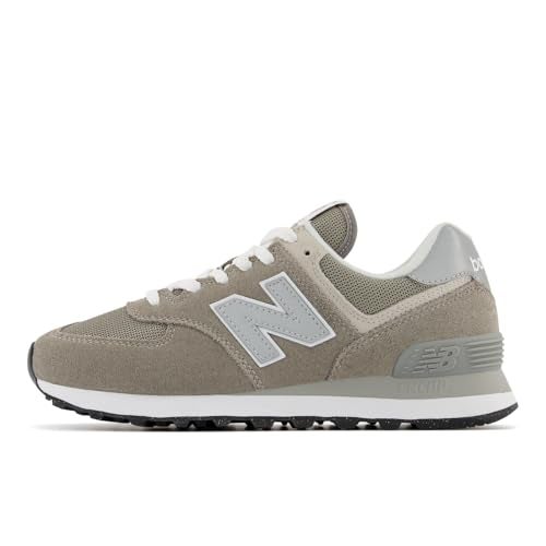 New Balance Women's 574 Core Sneaker, Grey/White, 7.5 Wide - Image 4