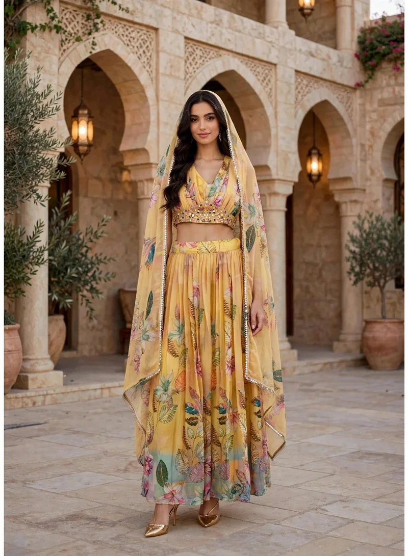 اكسا طقم سحر الزهور IK083Yellow
