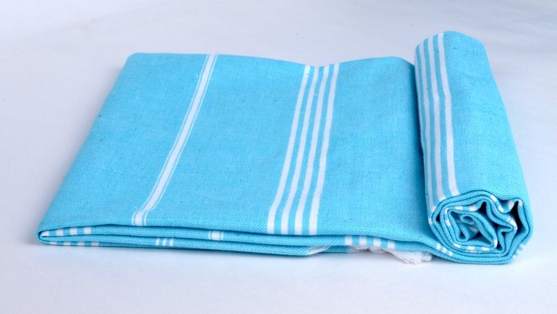 Sathiyas Cotton Bath Towel 240 GSM (Set of 5, Lavender, Red, Green, Pink, Blue) - Image 3