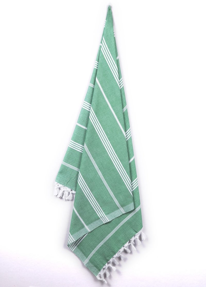 Sathiyas Cotton Bath Towel 240 GSM (Set of 5, Lavender, Red, Green, Pink, Blue) - Image 4
