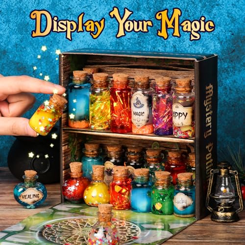 UOMTFAI Mystery Potion Craft Kit for Kids, Mix 20 Magic Wizard Potion, Creative Christmas Decorations Birthday Gifts Toys for Boys and Girls Age 6 7 8 9 10+ - Image 3