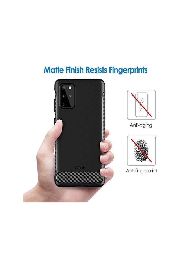 Jetech Slim Fit Case Compatible With Samsung Galaxy S20 Plus 5G (2020), Thin Phone Cover With Shock-Absorption And Carbon Fiber Design (Black) - Image 3
