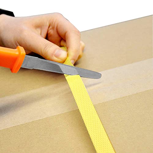 CANARY Cardboard Cutter with Safe Cover, Safety Box Cutter Box Opener Tool, Serrated Japanese Stainless Steel Blade, Orange, Made in JAPAN - Image 5