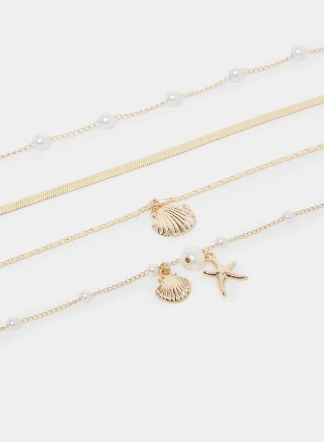 Styli Set of 4 - Assorted Chain Necklace