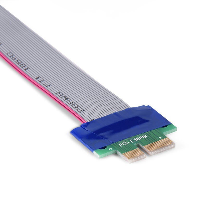 كابل PCI-E ذكور إلى أنثى كابل شريط مرن - امتداد أجهزة PCI-E عالي الجودة مطلي بالقصدير بدون برنامج تشغيل سهلة التركيب لامتداد فتحة خوادم 1U و 2U لوحة الأم للحاويات الصغيرة - Image 1