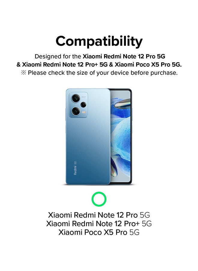 رينجك واقي شاشة زجاجي مقوى بغطاء كامل لهاتف Redmi Note 12 Pro 5G / Redmi Note 12 Pro Plus 5G / Poco X5 Pro 5G مع مجموعة التثبيت عبوتين - Image 2