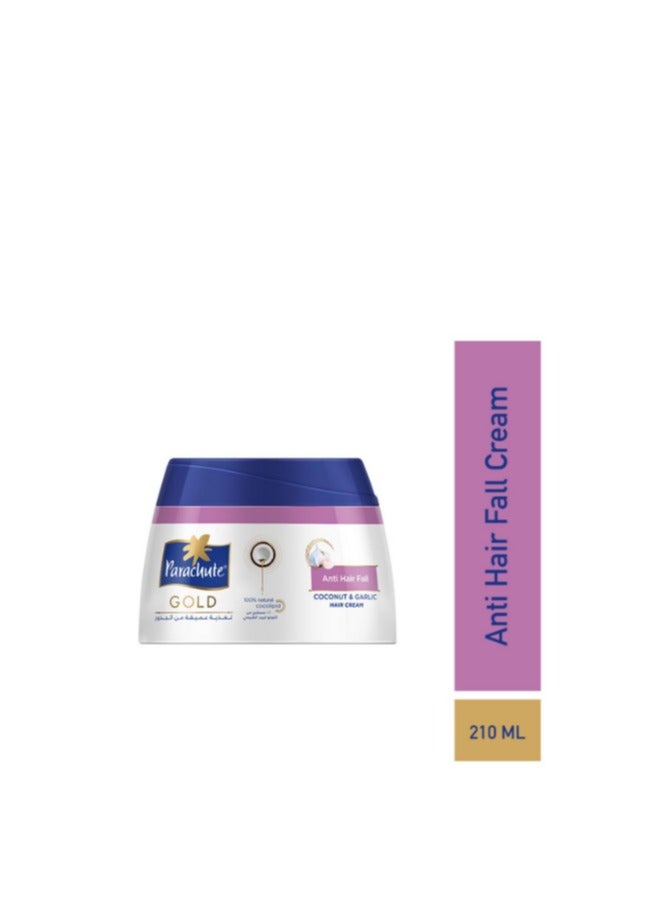 Parachute Gold Anti Hair Fall Coconut & Garlic Cream 210ml - Image 2