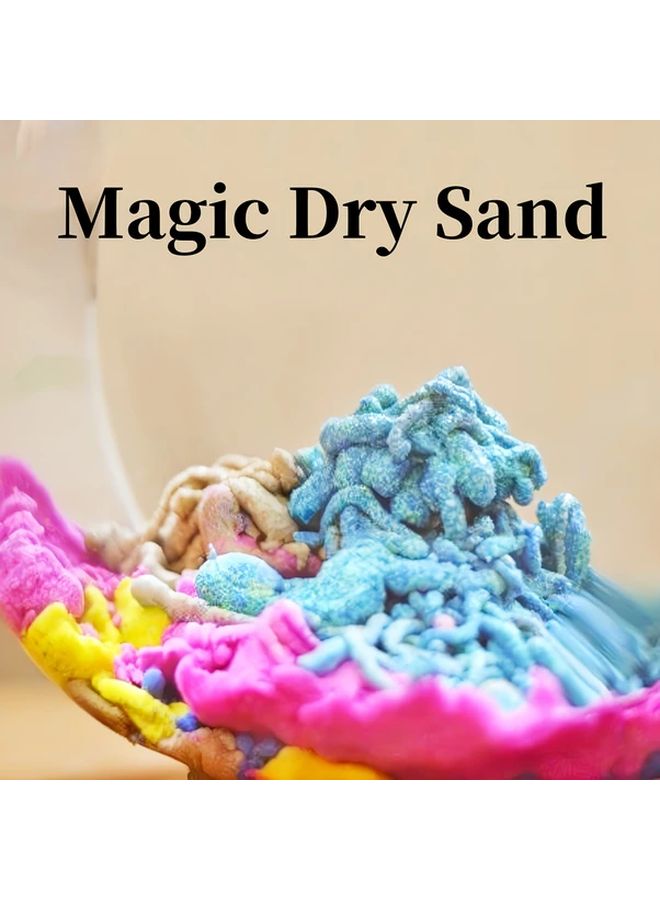 Green Non Wet Reusable Magic Sand Set For Kids Sensory DIY Water Play Toy - Image 1