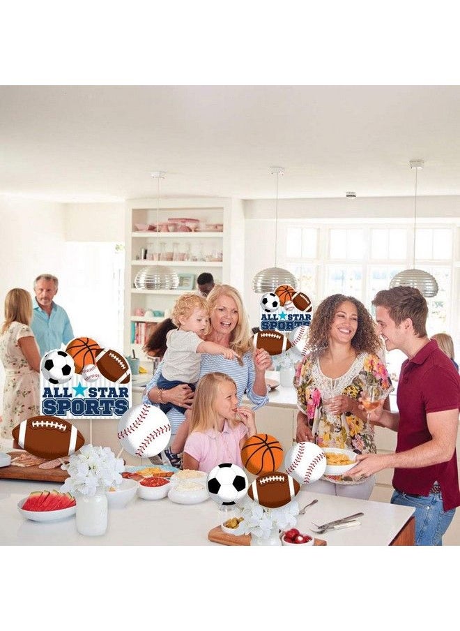Big Dot of Happiness Go Fight Win Sports Baby Shower Or Birthday Party Centerpiece Sticks Showstopper Table Toppers 35 Pieces  - Image 5