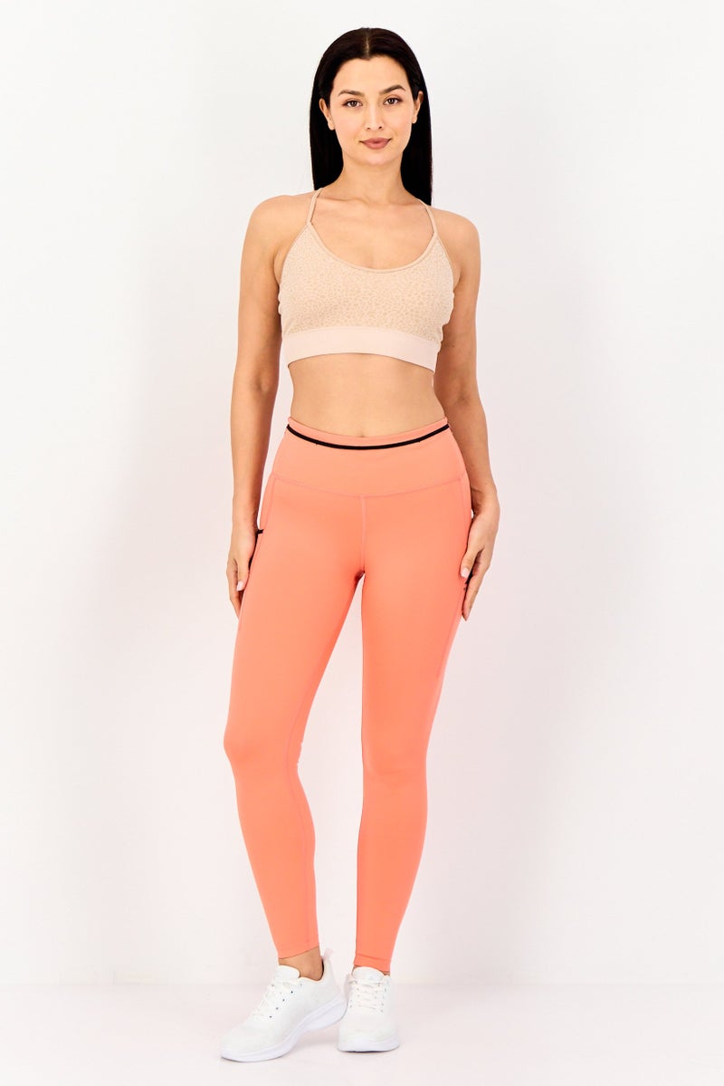 Nike Women Dri-Fit Running Leggings, Coral - Image 3