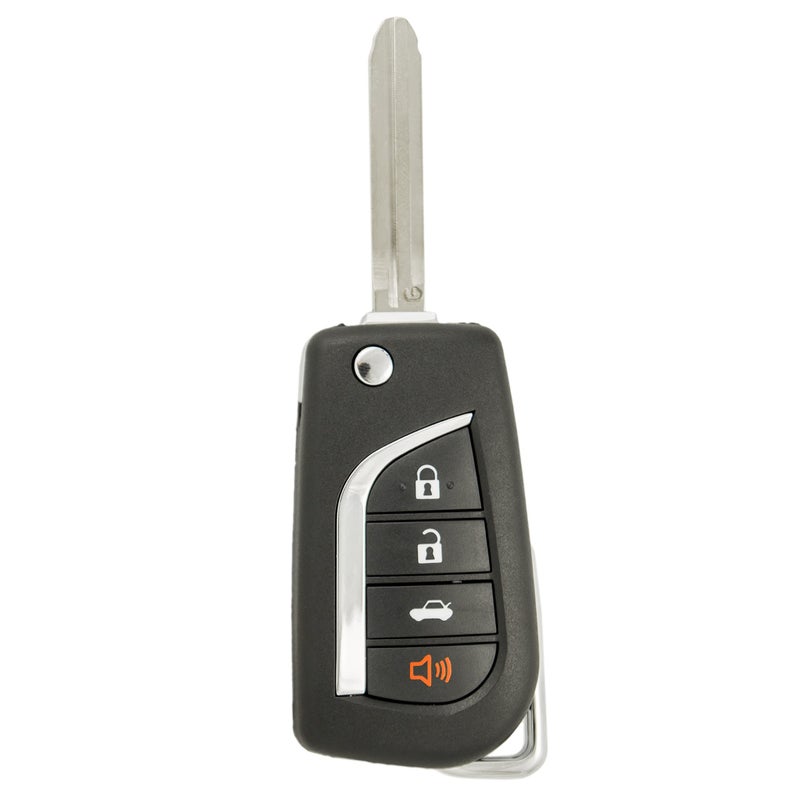 Keyless2Go Replacement for 4 Button Remote Flip Key Toyota GQ429T G Chip 8907002620