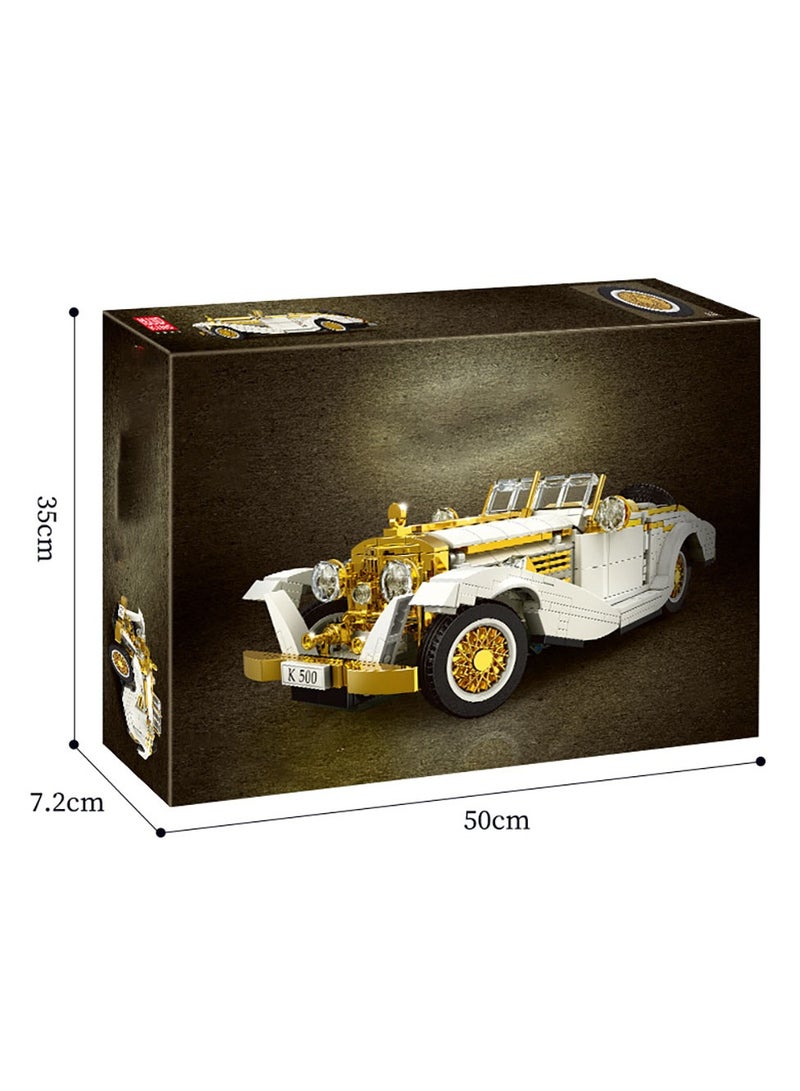 Zikra Mould King K500 Vintage Model Car Building Sets Toy,868 Pieces of Realistic Details and Working Parts for Kids, Teens, and Adult Collectors - Image 4