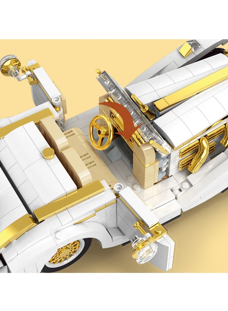 Zikra Mould King K500 Vintage Model Car Building Sets Toy,868 Pieces of Realistic Details and Working Parts for Kids, Teens, and Adult Collectors - Image 2