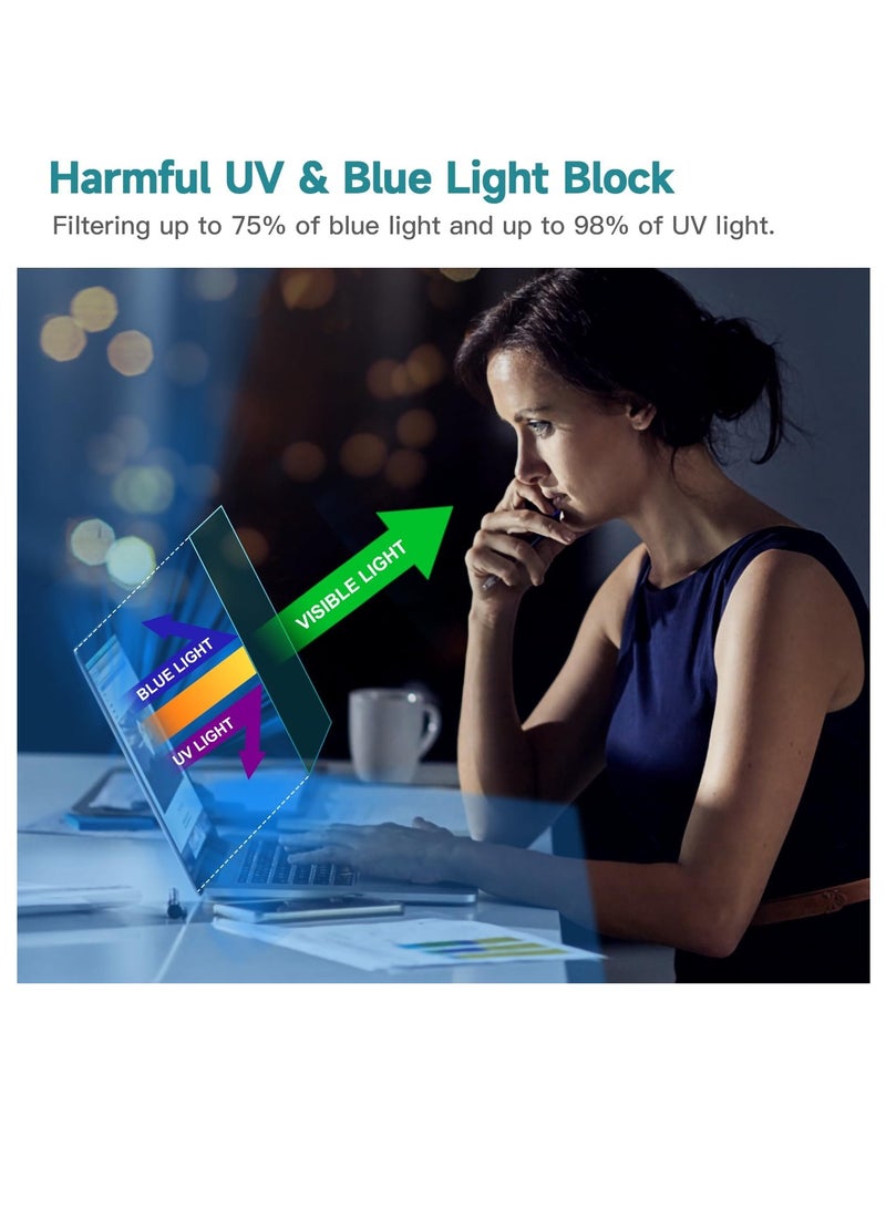 13.3 Inch Anti Blue Light Screen Protector, Reduce Eye Strain Matte Anti Glare Computer Screen Cover, Blue Light Blocking Screen Protector for HP/Lenovo/Dell/Acer/Asus/Samsung/Envy 13.3 "with 16:9 Aspect Ratio - Image 5