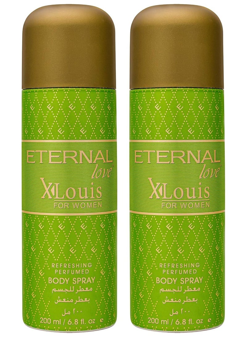 إتيرنال لاف مزيل العرق للنساء من إيترنال لوف إكسلويس - 200 مل (عبوة من قطعتين) - Image 1