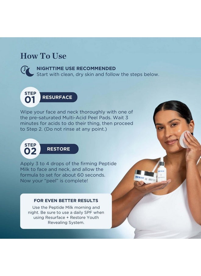 Beverly Hills MD - Beverly Hills MD Resurface + Restore Youth Revealing System “Peel” Serum - Reduce Wrinkles- Anti-Aging Exfoliation Toner for Even, Moisturized Skin- Lighten Dark Spots on Face, Neck w/Peptides - Image 1