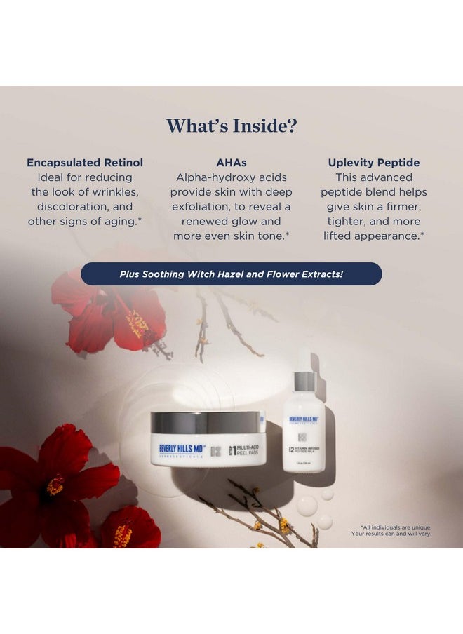 Beverly Hills MD - Beverly Hills MD Resurface + Restore Youth Revealing System “Peel” Serum - Reduce Wrinkles- Anti-Aging Exfoliation Toner for Even, Moisturized Skin- Lighten Dark Spots on Face, Neck w/Peptides - Image 1
