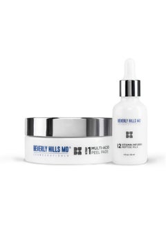 Beverly Hills MD Resurface + Restore Youth Revealing System “Peel” Serum - Reduce Wrinkles- Anti-Aging Exfoliation Toner for Even, Moisturized Skin- Lighten Dark Spots on Face, Neck w/Peptides