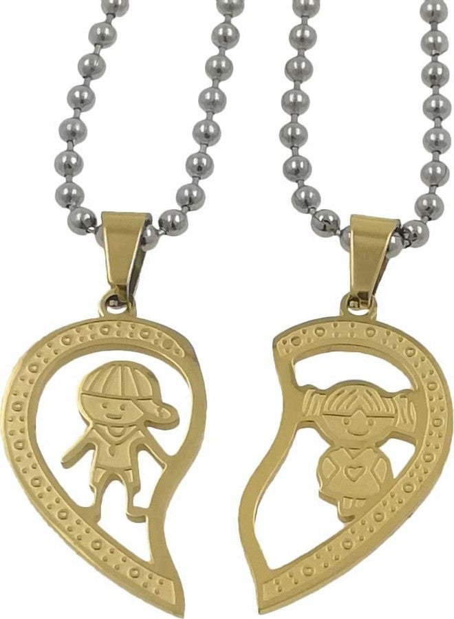 Gift Nest GiftNest Hearth Shape Girl & Boy Locket Chain For Couple Gift - Image 2