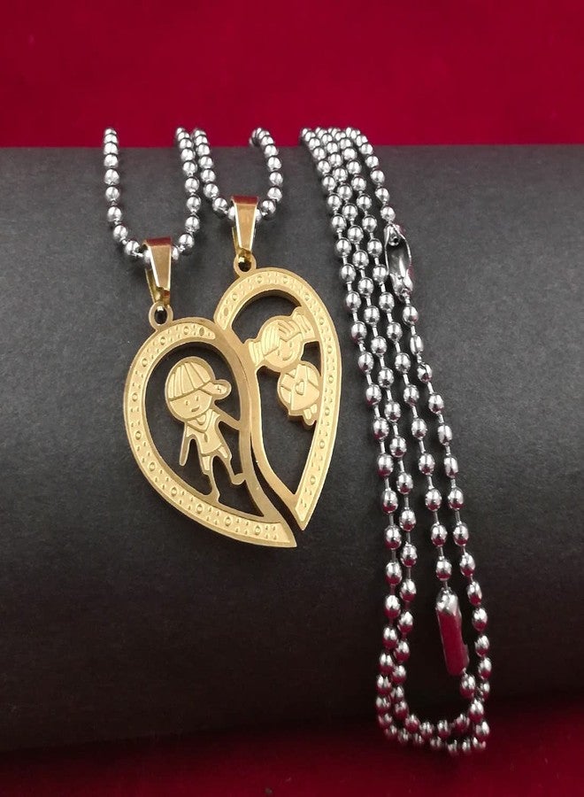 Gift Nest GiftNest Hearth Shape Girl & Boy Locket Chain For Couple Gift - Image 5