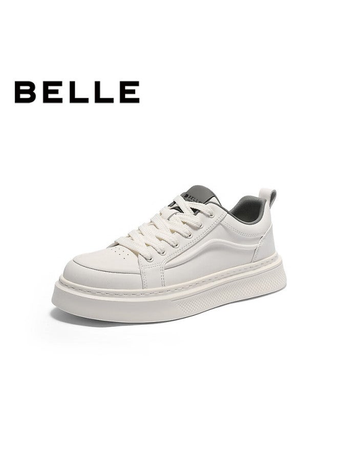 Belle Men's Thick-soled Retro White Sneakers Autumn New Sports Casual Shoes A2259cm5 White Inner Lining Size 42 - Image 1