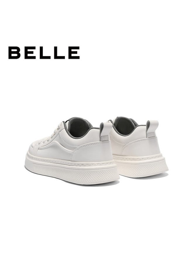 Belle Men's Thick-soled Retro White Sneakers Autumn New Sports Casual Shoes A2259cm5 White Inner Lining Size 42 - Image 4