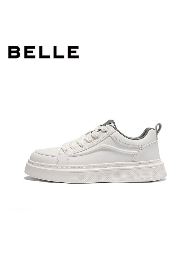 Belle Men's Thick-soled Retro White Sneakers Autumn New Sports Casual Shoes A2259cm5 White Inner Lining Size 42 - Image 2