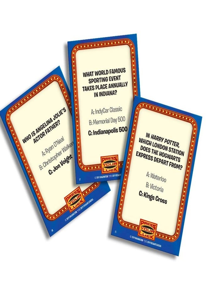 Imagination Press Your Luck Card Game with Whammy Plush Toy, Bring The Classic TV Game Show Home, Full of Trivia, Tactics, Choices, and Chances, Play with Family and Friends, Remote Home Entertainment - Image 5