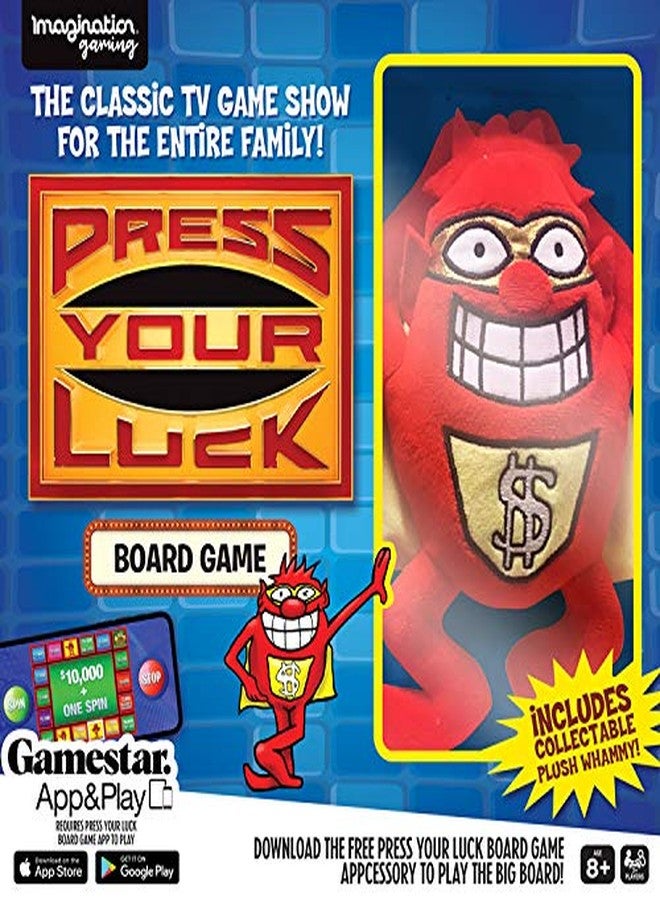 Imagination Press Your Luck Card Game with Whammy Plush Toy, Bring The Classic TV Game Show Home, Full of Trivia, Tactics, Choices, and Chances, Play with Family and Friends, Remote Home Entertainment - Image 3